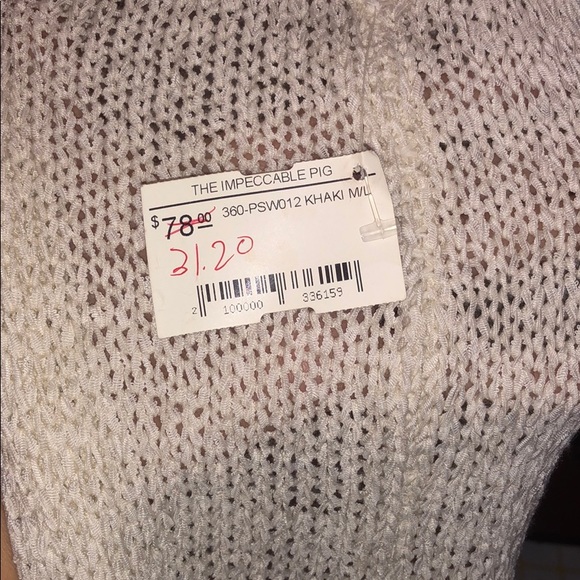 Thorn Knit Duster Khaki/Cream M/L - Picture 4 of 4